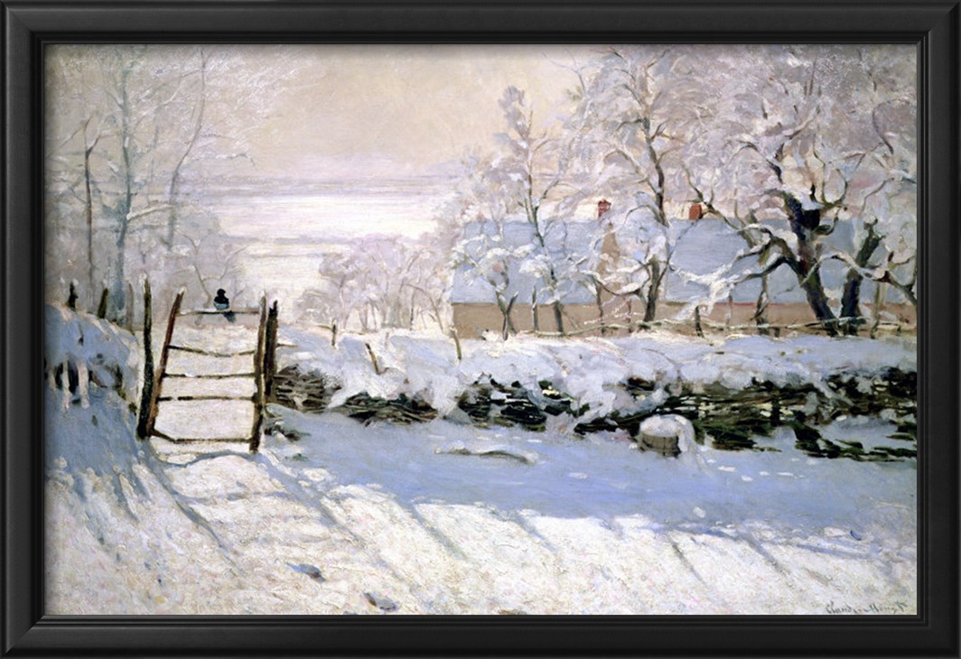 THE MAGPIE, 1869 - Claude Monet Paintings